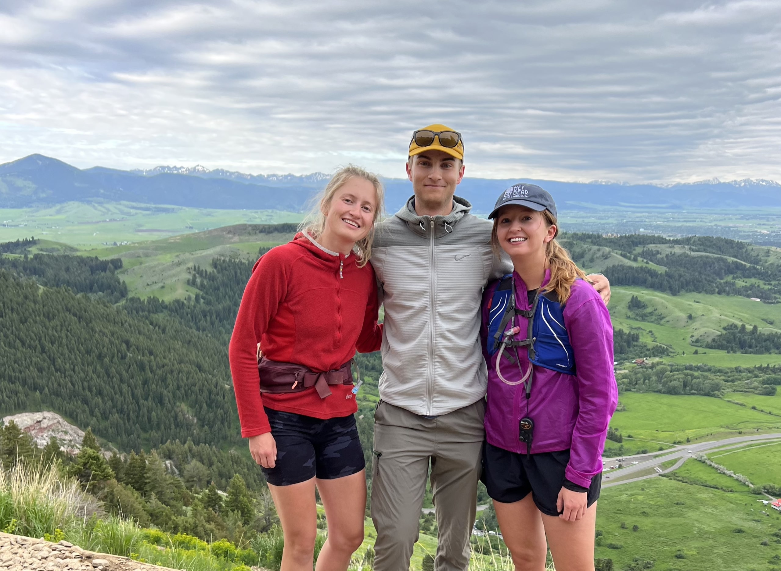 Tech company teammates on local hike in Bozeman, MT.