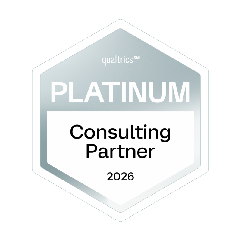 Qualtrics Platinum Consulting Partner Badge